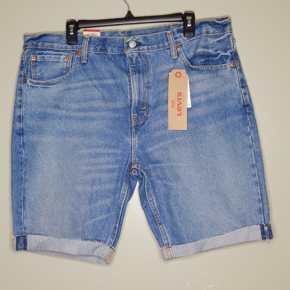 rolled up jean shorts mens